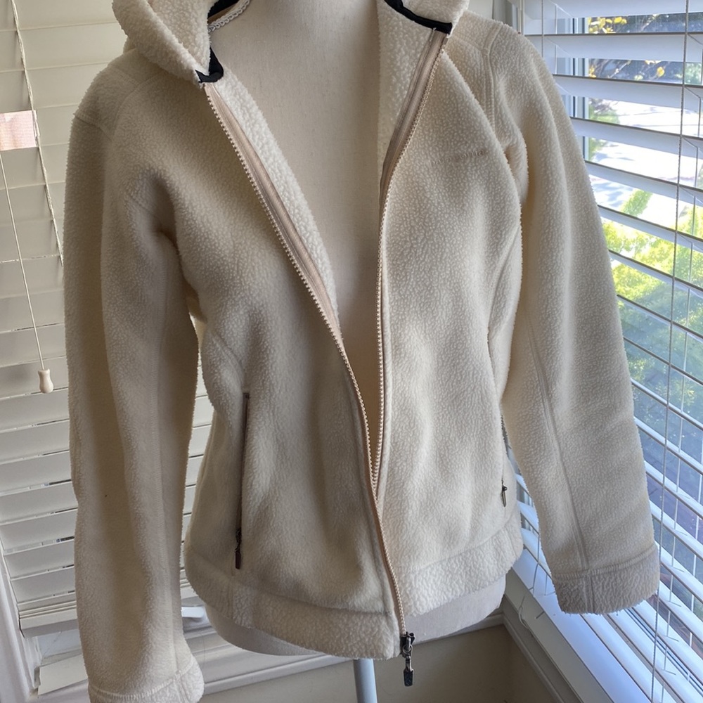 Fleece PATAGONIA Zip Up - ivory, size Small
